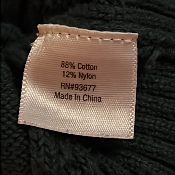 EUC Evergreen St. John's Bay Crew Neck Cable-Knit Pullover Sweater, M - Picture 11 of 13